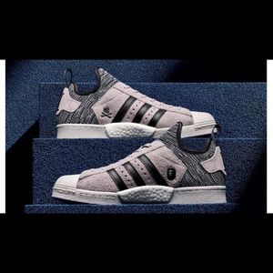 Adidas Superstar Neighborhood Bape X RARE!